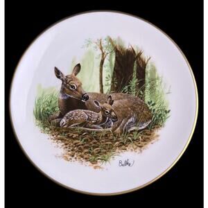 1982 Fleetwood Whitetail Deer by Don Balke Mother’s Day Plate Gorham Fine China
